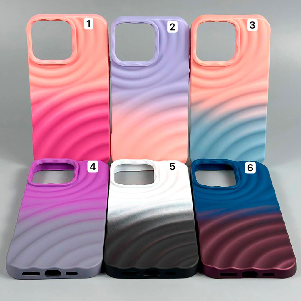 Чехол (накладка) Apple iPhone 16 Pro, Wave Color, Purple Mist, Фиолетовый - № 8 Чехол (накладка) Apple iPhone 16 Pro, Wave Color, Purple Mist, Фиолетовый - № 8