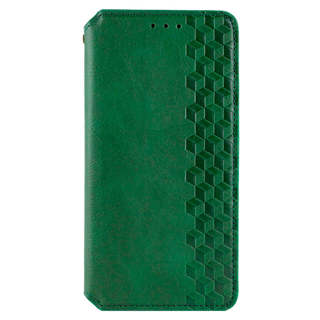 Чехол (книжка) Motorola XT2429 Moto Edge 50 Fusion, GETMAN Cubic, Зеленый - № 1 Чехол (книжка) Motorola XT2429 Moto Edge 50 Fusion, GETMAN Cubic, Зеленый - № 1