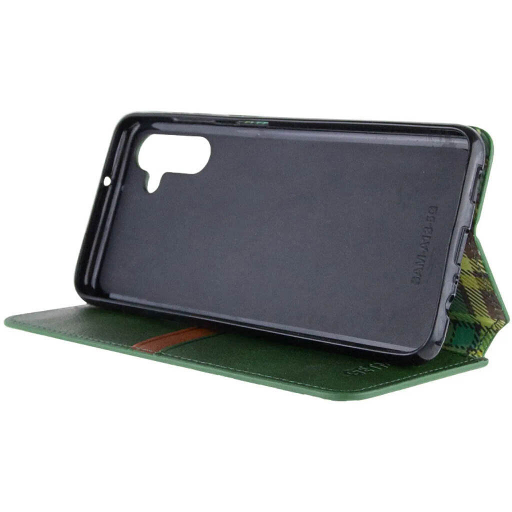 Чехол (книжка) Motorola XT2429 Moto Edge 50 Fusion, GETMAN Cubic, Зеленый - № 4 Чехол (книжка) Motorola XT2429 Moto Edge 50 Fusion, GETMAN Cubic, Зеленый - № 4