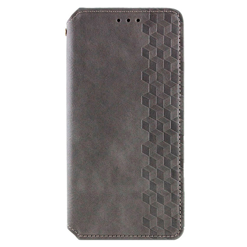 Чехол (книжка) Motorola XT2429 Moto Edge 50 Fusion, GETMAN Cubic, Серый - № 1 Чехол (книжка) Motorola XT2429 Moto Edge 50 Fusion, GETMAN Cubic, Серый - № 1
