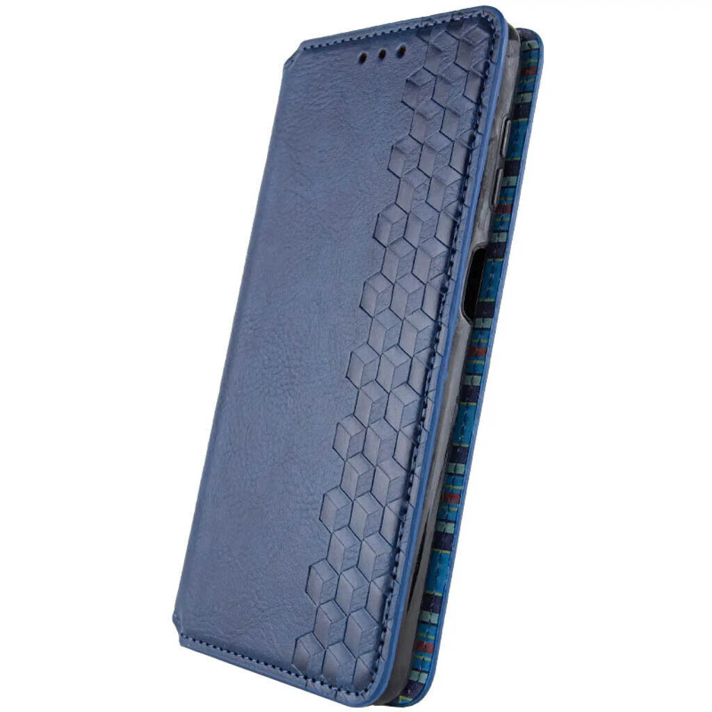 Чехол (книжка) Samsung S721 Galaxy S24 FE, GETMAN Cubic, Синий - № 2 Чехол (книжка) Samsung S721 Galaxy S24 FE, GETMAN Cubic, Синий - № 2