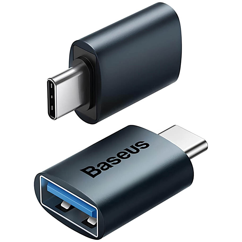 Адаптер Baseus ZJJQ000001 Ingenuity, Type-C, USB, Синій - № 2 Адаптер Baseus ZJJQ000001 Ingenuity, Type-C, USB, Синій - № 2