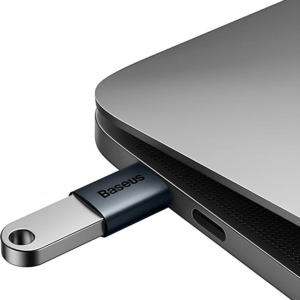 Адаптер Baseus ZJJQ000001 Ingenuity, Type-C, USB, Синій - № 4 Адаптер Baseus ZJJQ000001 Ingenuity, Type-C, USB, Синій - № 4
