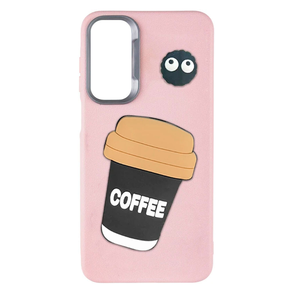 Чохол (накладка) Samsung Galaxy A26 5G, Epik Leather Toys, Coffee, Рожевий - № 1 Чохол (накладка) Samsung Galaxy A26 5G, Epik Leather Toys, Coffee, Рожевий - № 1