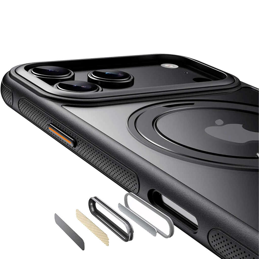 Чехол (накладка) Apple iPhone 17 Pro Max, Ummi Stylish, MagSafe, Черный - № 4 Чехол (накладка) Apple iPhone 17 Pro Max, Ummi Stylish, MagSafe, Черный - № 4
