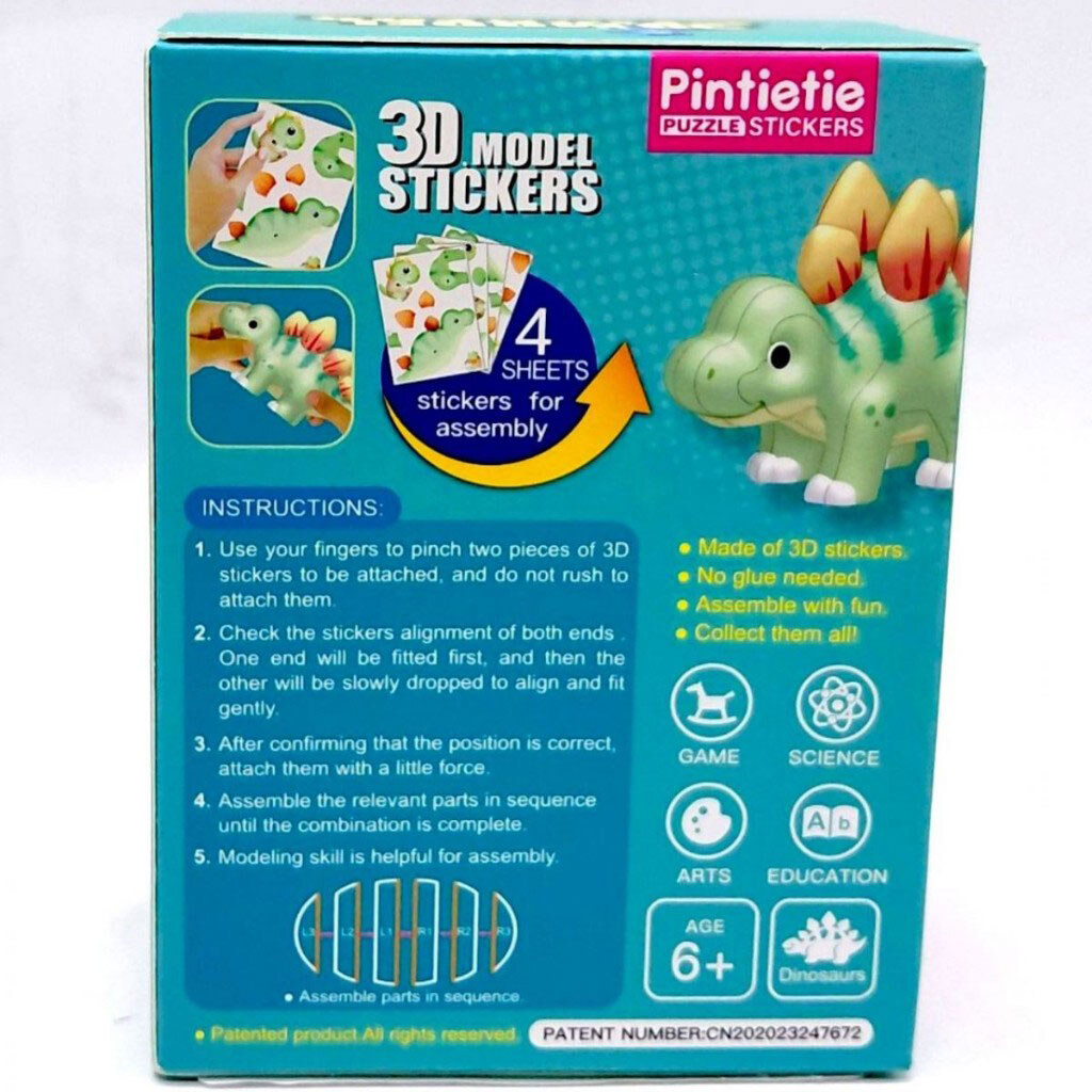 3D конструктор-сюрприз "Динозавры", Pintietie - № 3 3D конструктор-сюрприз "Динозавры", Pintietie - № 3
