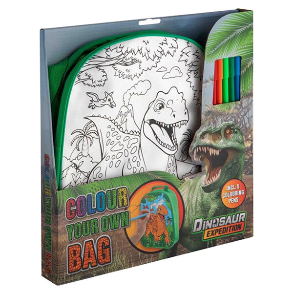 Рюкзак-раскраска с фломастерами "Dinosaur Expedition", Moxy - № 3 Рюкзак-раскраска с фломастерами "Dinosaur Expedition", Moxy - № 3