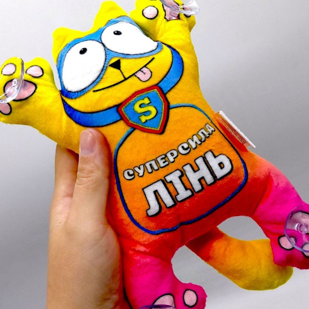 Игрушка мягконабивная «Кот Суперкот на липучках», 23см, Сувенир-Декор - № 3 Игрушка мягконабивная «Кот Суперкот на липучках», 23см, Сувенир-Декор - № 3