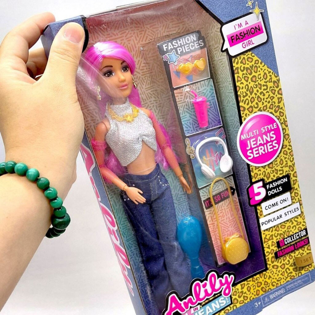 Кукла "Anilly", pink hair, серия "Jeans", Mic - № 2 Кукла "Anilly", pink hair, серия "Jeans", Mic - № 2