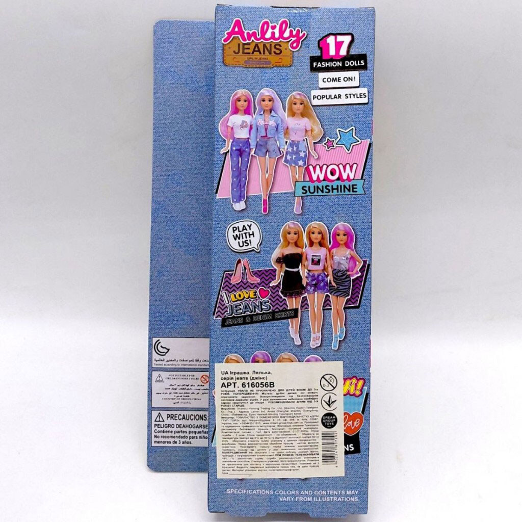 Кукла "Anlily", серия "Jeans", обувь и платья, Mic - № 3 Кукла "Anlily", серия "Jeans", обувь и платья, Mic - № 3