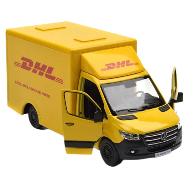 Модель легкова "MERCEDES-BENZ Sprinter, DHL Edition 5ʼʼ, метал, інерц., відкр. дв., Kinsmart - № 3 Модель легкова "MERCEDES-BENZ Sprinter, DHL Edition 5ʼʼ, метал, інерц., відкр. дв., Kinsmart - № 3