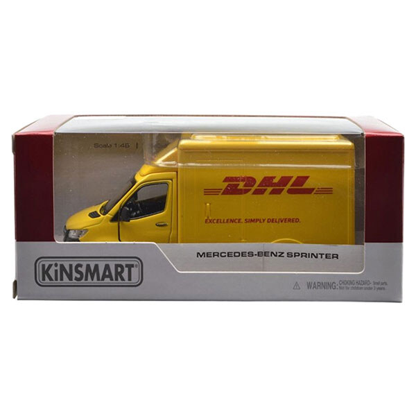 Модель легкова "MERCEDES-BENZ Sprinter, DHL Edition 5ʼʼ, метал, інерц., відкр. дв., Kinsmart - № 4 Модель легкова "MERCEDES-BENZ Sprinter, DHL Edition 5ʼʼ, метал, інерц., відкр. дв., Kinsmart - № 4