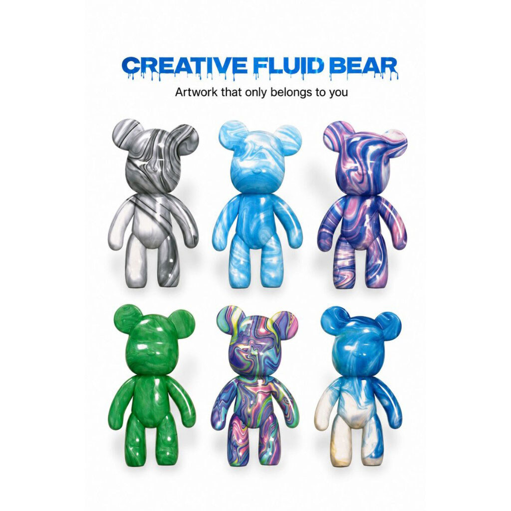 Набор для творчества "FLUID BEAR: МЕДВЕДЬ С КРАСКАМИ", Mic - № 4 Набор для творчества "FLUID BEAR: МЕДВЕДЬ С КРАСКАМИ", Mic - № 4