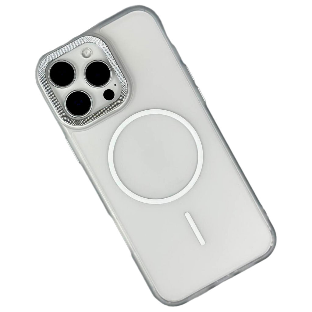 Чохол (накладка) Apple iPhone 14 Pro Max, Matte Corrugated Camera Thin, MagSafe, Прозорий - № 1 Чохол (накладка) Apple iPhone 14 Pro Max, Matte Corrugated Camera Thin, MagSafe, Прозорий - № 1