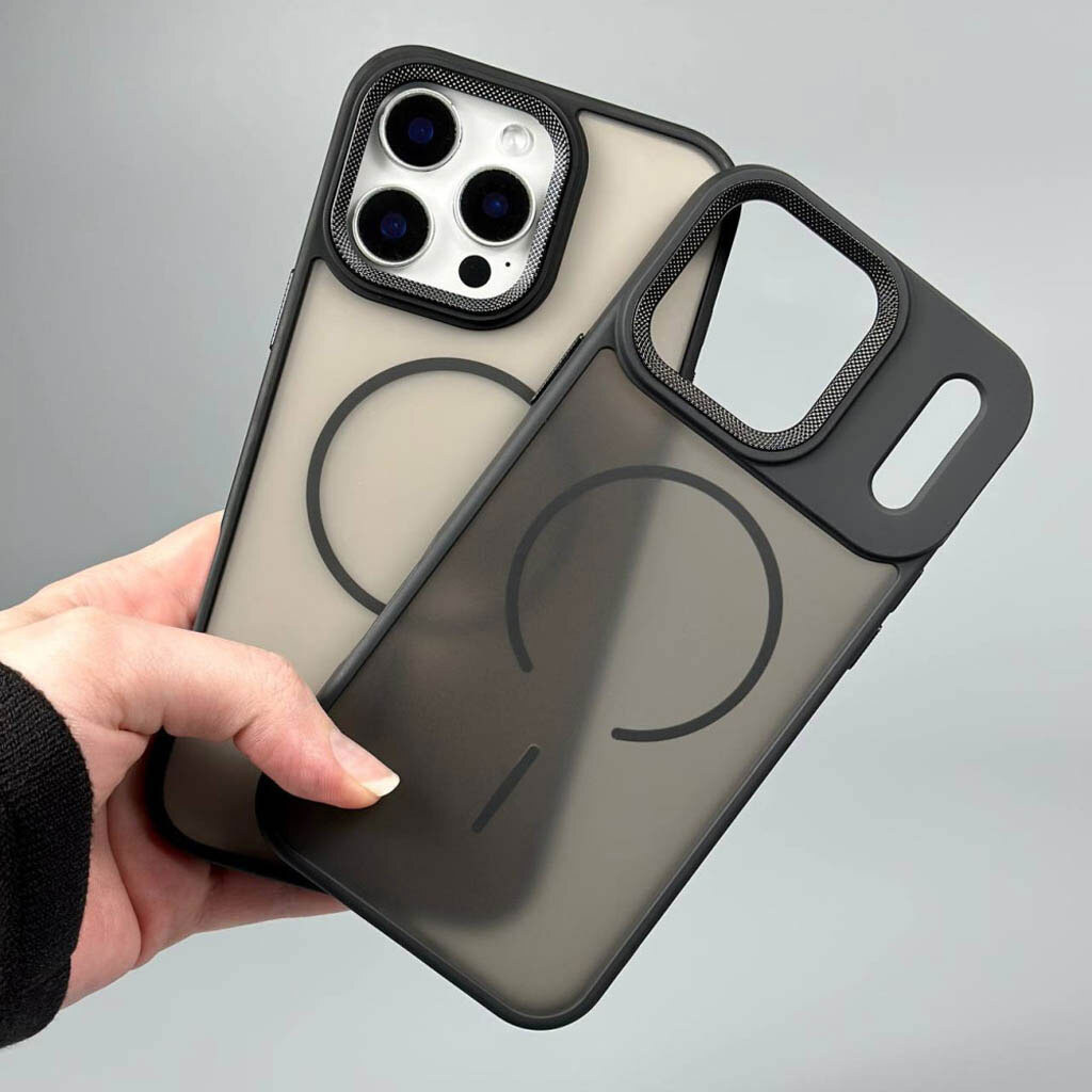 Чохол (накладка) Apple iPhone 14 Pro Max, Matte Corrugated Camera Thin, MagSafe, Прозорий - № 2 Чохол (накладка) Apple iPhone 14 Pro Max, Matte Corrugated Camera Thin, MagSafe, Прозорий - № 2