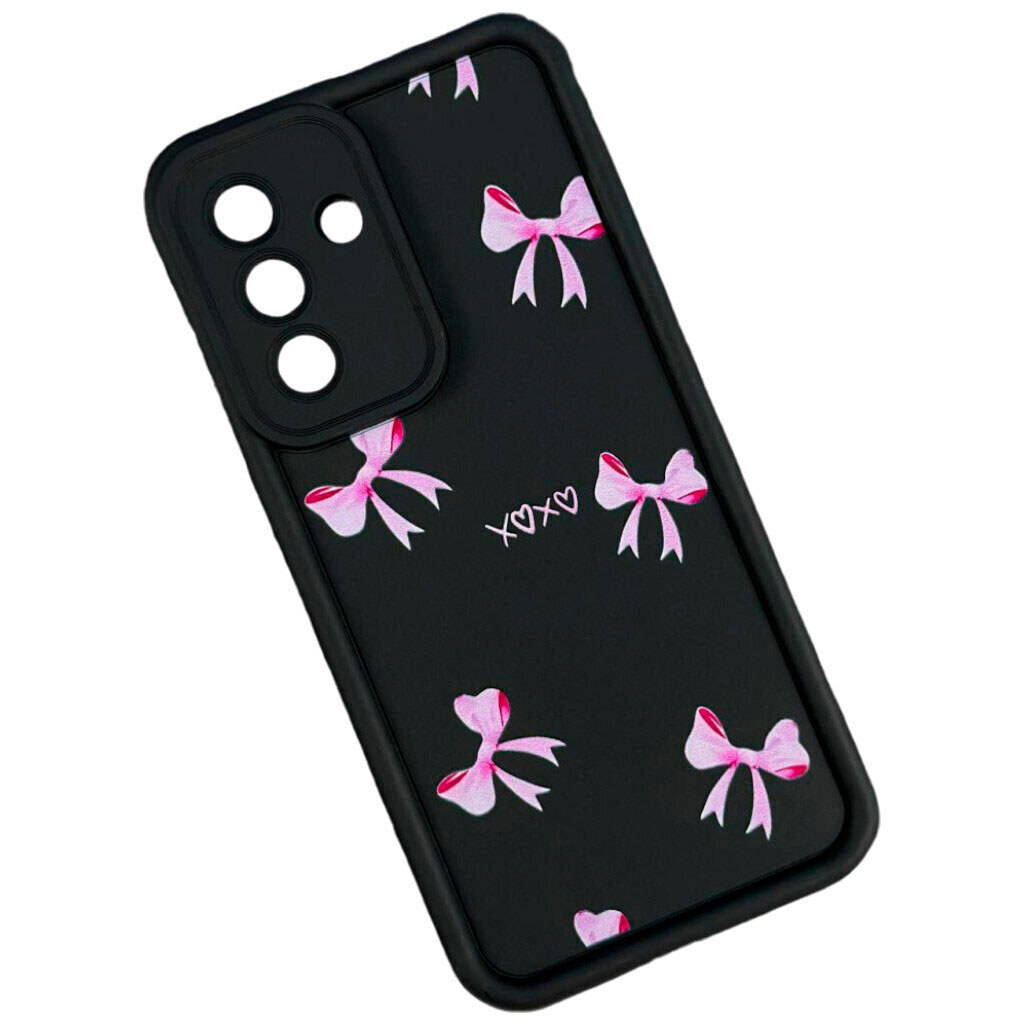 Чехол (накладка) Samsung Galaxy A26 5G, Shock Sides Resistant, Pink Bows, Рисунок - № 1 Чехол (накладка) Samsung Galaxy A26 5G, Shock Sides Resistant, Pink Bows, Рисунок - № 1