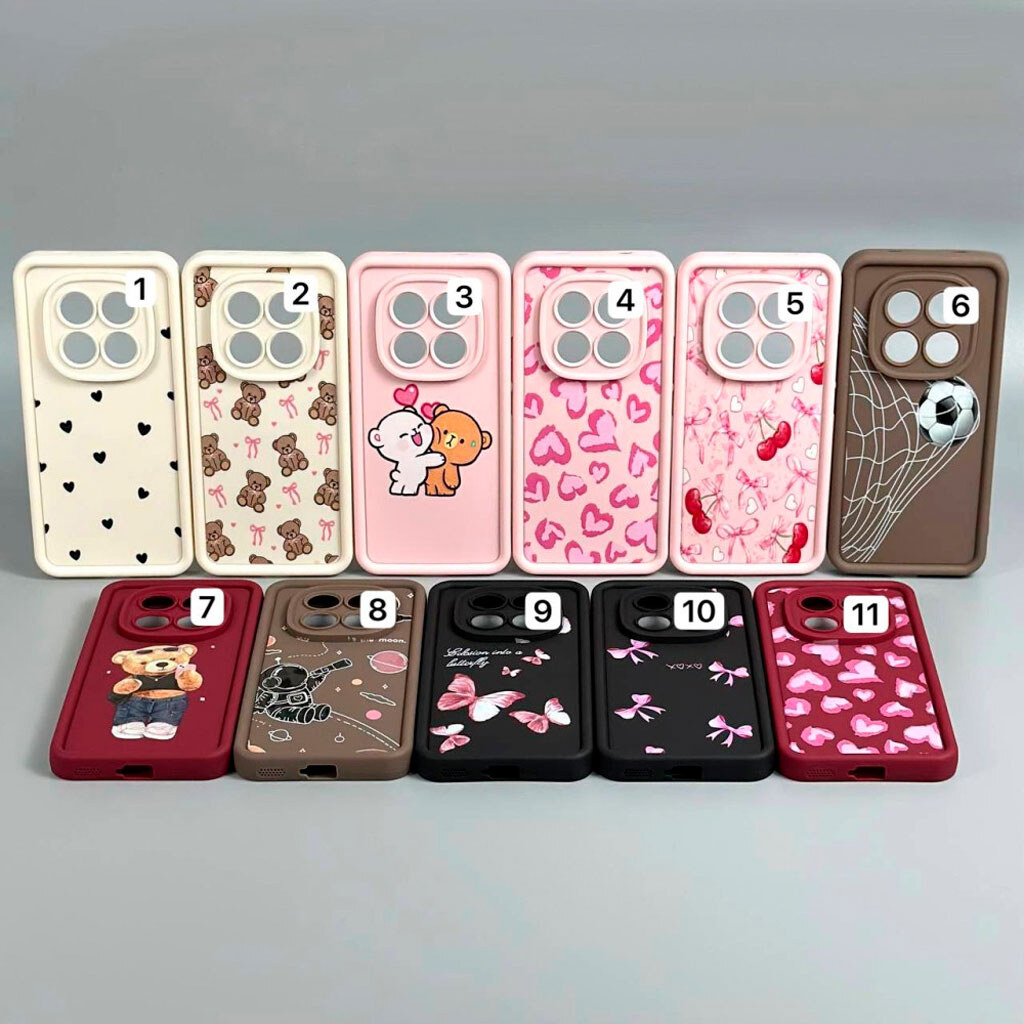 Чехол (накладка) Samsung Galaxy A36 5G / Galaxy A56 5G, Shock Sides Resistant, Bowknot Bear, Рисунок - № 8 Чехол (накладка) Samsung Galaxy A36 5G / Galaxy A56 5G, Shock Sides Resistant, Bowknot Bear, Рисунок - № 8
