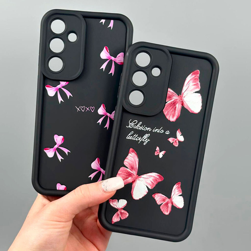 Чехол (накладка) Samsung S928 Galaxy S24 Ultra, Shock Sides Resistant, Pink Bows, Рисунок - № 3 Чехол (накладка) Samsung S928 Galaxy S24 Ultra, Shock Sides Resistant, Pink Bows, Рисунок - № 3