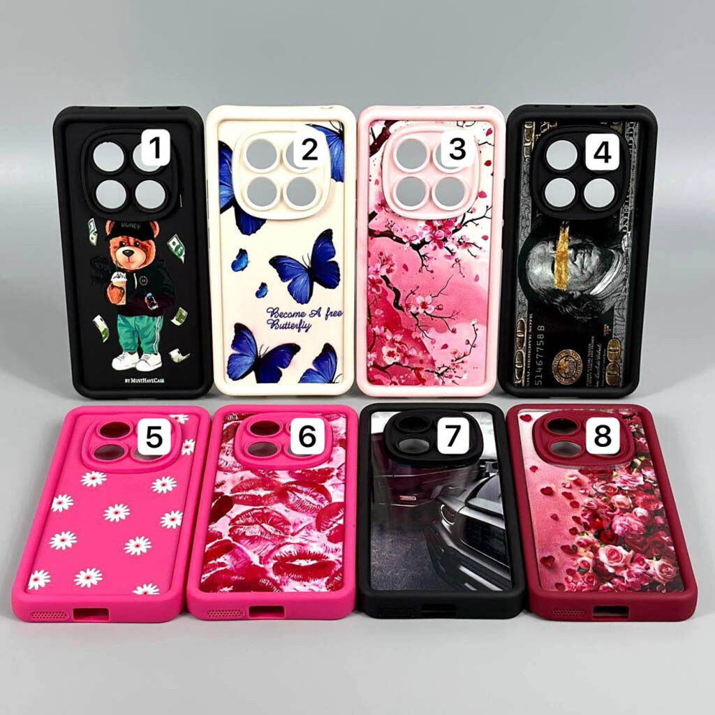Чохол (накладка) Xiaomi Redmi Note 13R, Shock Sides Resistant, Black Cars, Малюнок - № 8 Чохол (накладка) Xiaomi Redmi Note 13R, Shock Sides Resistant, Black Cars, Малюнок - № 8