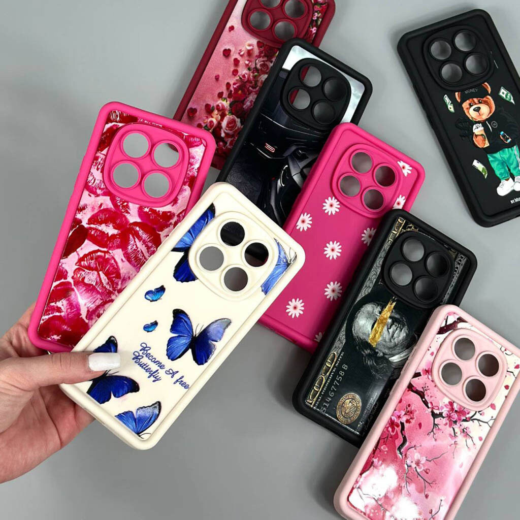 Чохол (накладка) Xiaomi Poco C71 / Redmi A5 / Redmi A7, Shock Sides Resistant, Black Cars, Малюнок - № 6 Чохол (накладка) Xiaomi Poco C71 / Redmi A5 / Redmi A7, Shock Sides Resistant, Black Cars, Малюнок - № 6