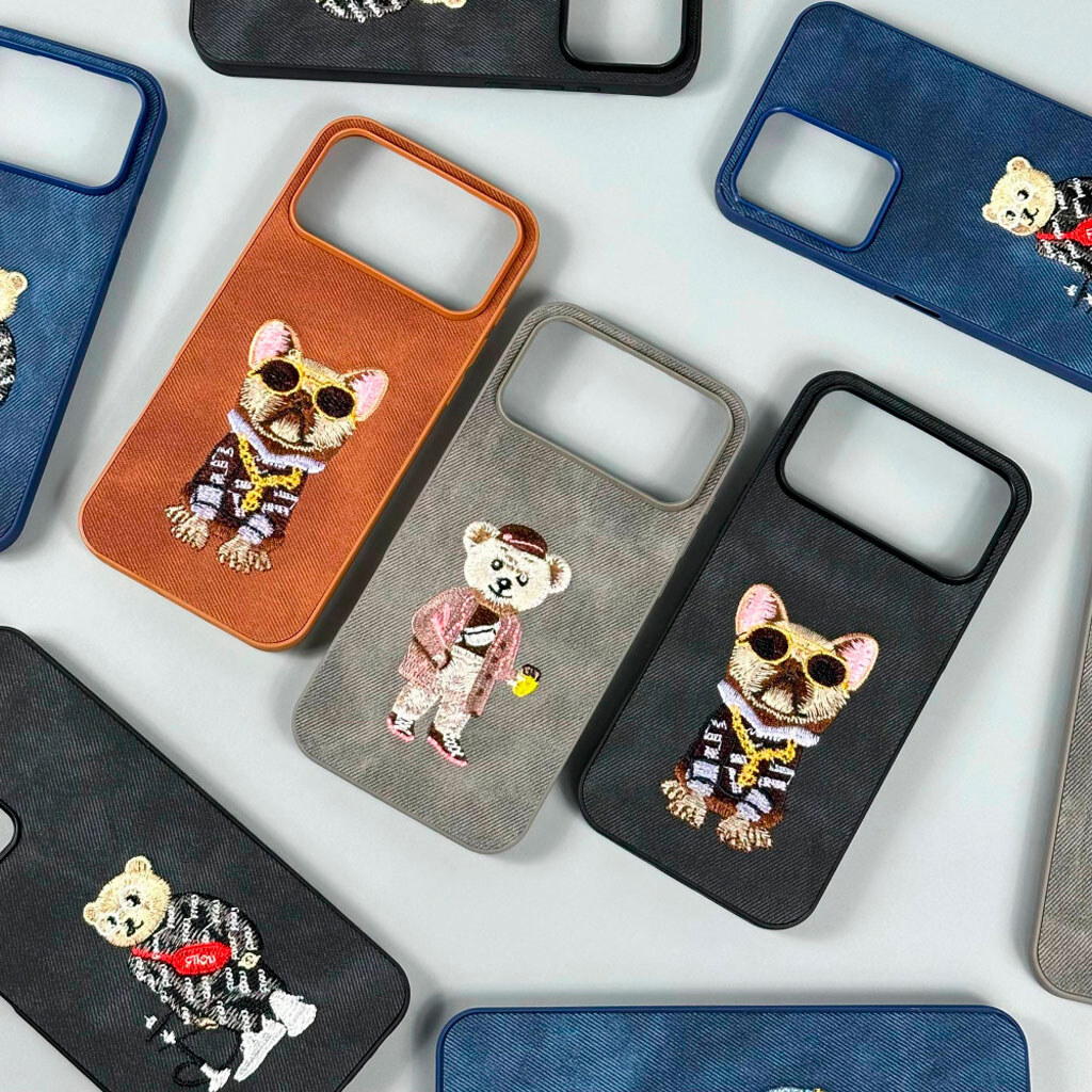 Чохол (накладка) Xiaomi Poco M8 Pro 5G / Redmi Note 15 Pro Plus, Teddy Bear Embroidered, Графітовий - № 7 Чохол (накладка) Xiaomi Poco M8 Pro 5G / Redmi Note 15 Pro Plus, Teddy Bear Embroidered, Графітовий - № 7