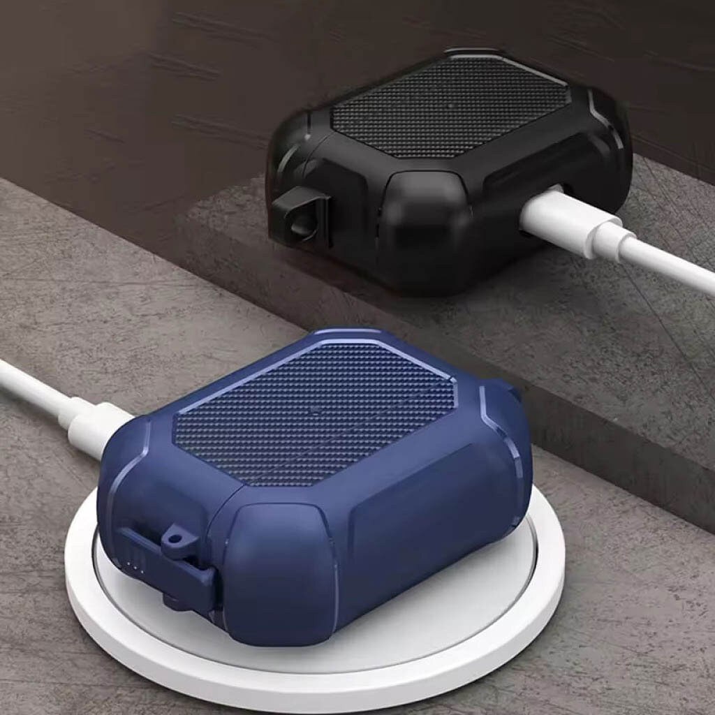 Чехол (накладка) Apple AirPods 4, Maxjoy, Синий - № 3 Чехол (накладка) Apple AirPods 4, Maxjoy, Синий - № 3