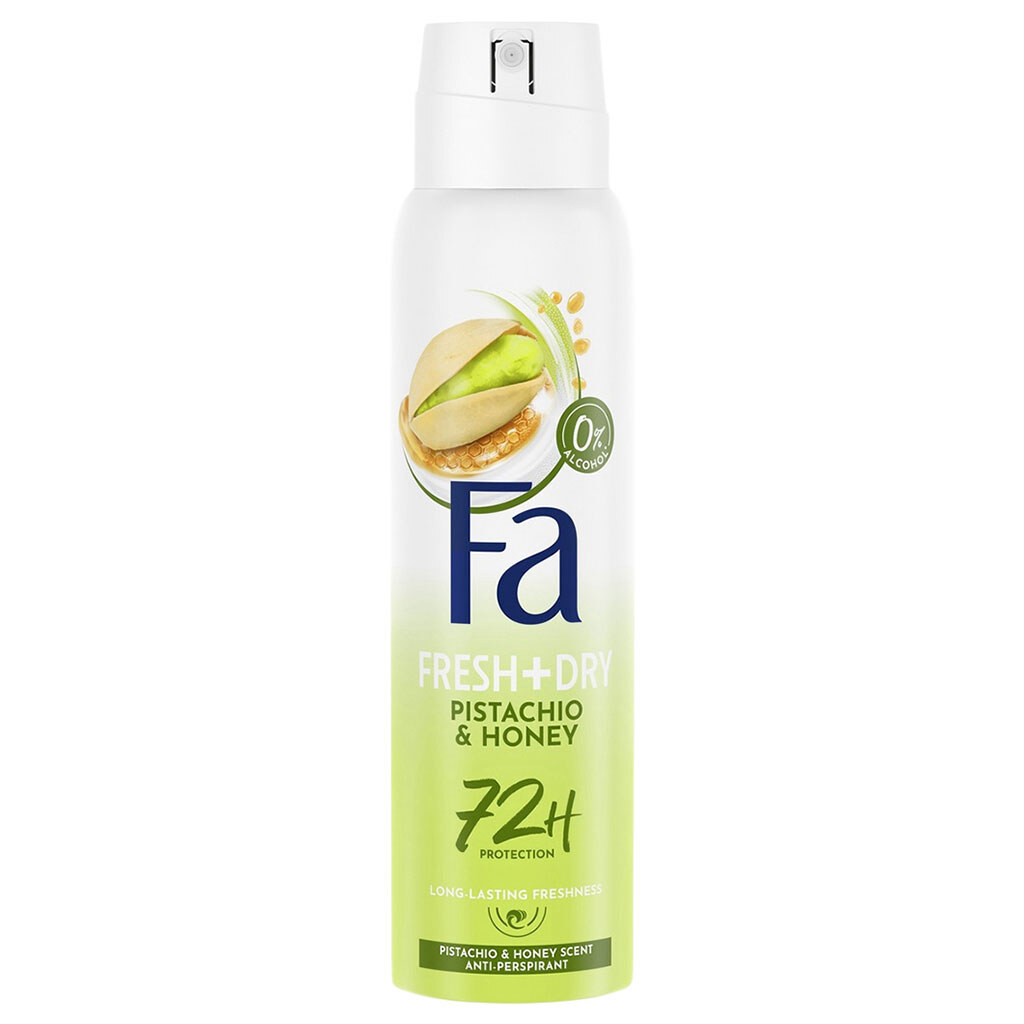 Антиперспирант женский Fa Fresh&Dry "Pistachio&Honey", аэрозоль 150 мл - № 1 Антиперспирант женский Fa Fresh&Dry "Pistachio&Honey", аэрозоль 150 мл - № 1