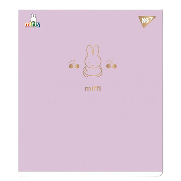 Зошит шкільний в клітинку серія "Gold Miffy", 12 аркушів, Yes - № 2 Зошит шкільний в клітинку серія "Gold Miffy", 12 аркушів, Yes - № 2