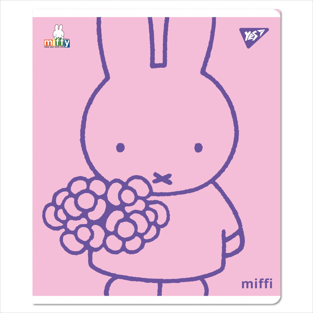 Зошит шкільний в косу лінію серія "Gold Miffy", 12 аркушів, Yes - № 1 Зошит шкільний в косу лінію серія "Gold Miffy", 12 аркушів, Yes - № 1