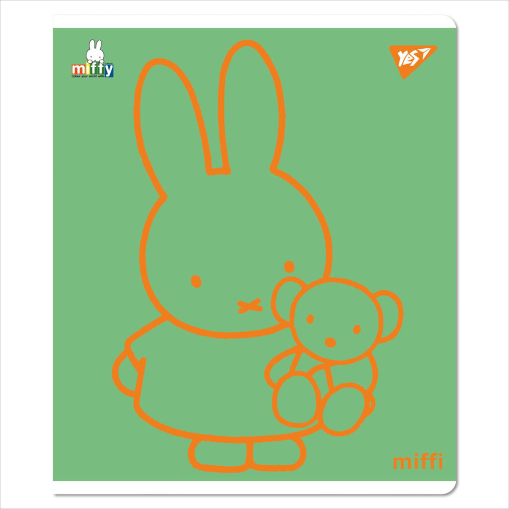 Зошит шкільний в косу лінію серія "Gold Miffy", 12 аркушів, Yes - № 3 Зошит шкільний в косу лінію серія "Gold Miffy", 12 аркушів, Yes - № 3