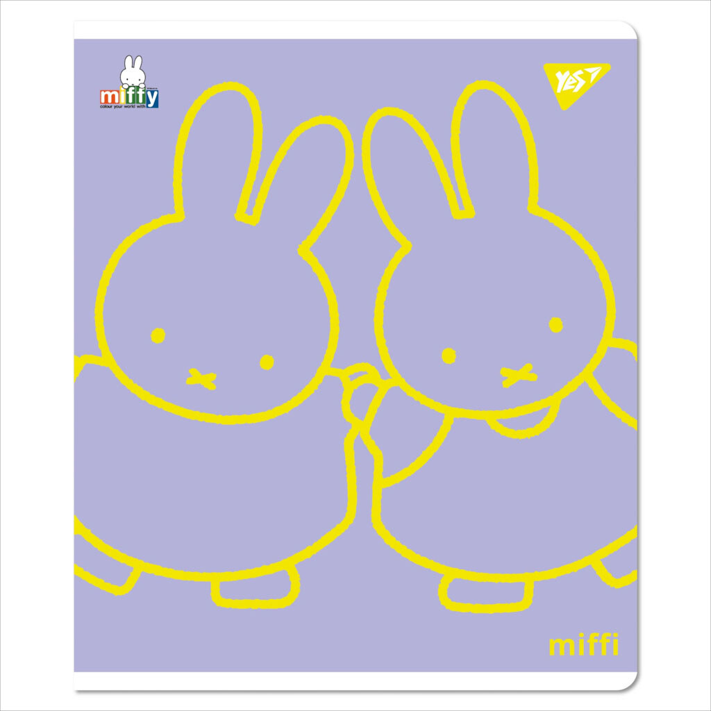 Зошит шкільний в косу лінію серія "Gold Miffy", 12 аркушів, Yes - № 4 Зошит шкільний в косу лінію серія "Gold Miffy", 12 аркушів, Yes - № 4