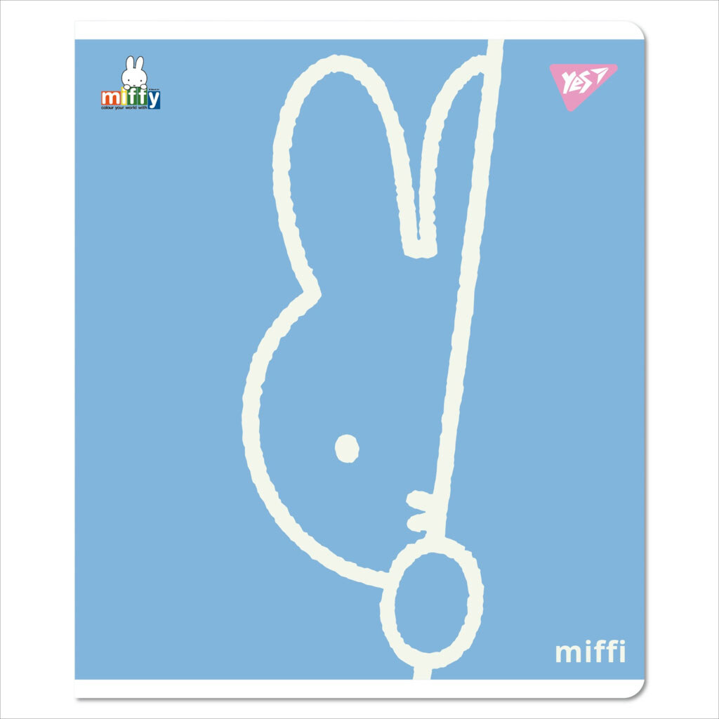 Зошит шкільний в косу лінію серія "Gold Miffy", 12 аркушів, Yes - № 5 Зошит шкільний в косу лінію серія "Gold Miffy", 12 аркушів, Yes - № 5
