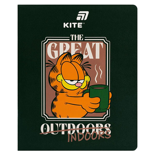 Тетрадь школьная клетка серия "Garfield", 48 листов, Kite - № 6 Тетрадь школьная клетка серия "Garfield", 48 листов, Kite - № 6