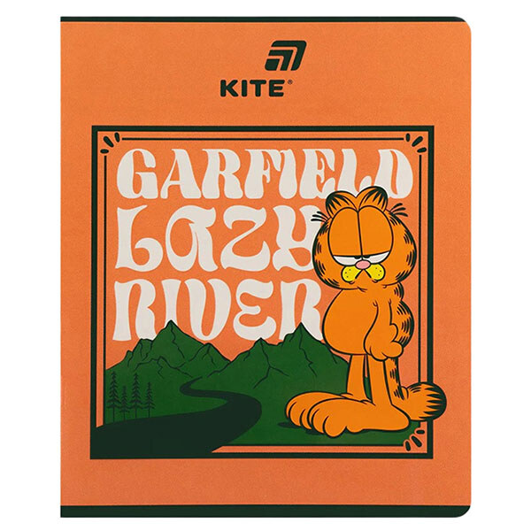 Тетрадь школьная клетка серия "Garfield", 48 листов, Kite - № 8 Тетрадь школьная клетка серия "Garfield", 48 листов, Kite - № 8