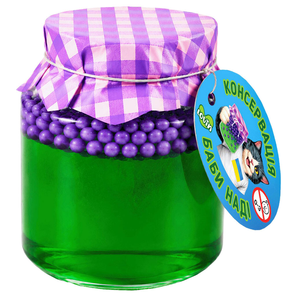 Игрушка-слайм "Консервация бабы Нади", 95 мл - № 1 Игрушка-слайм "Консервация бабы Нади", 95 мл - № 1