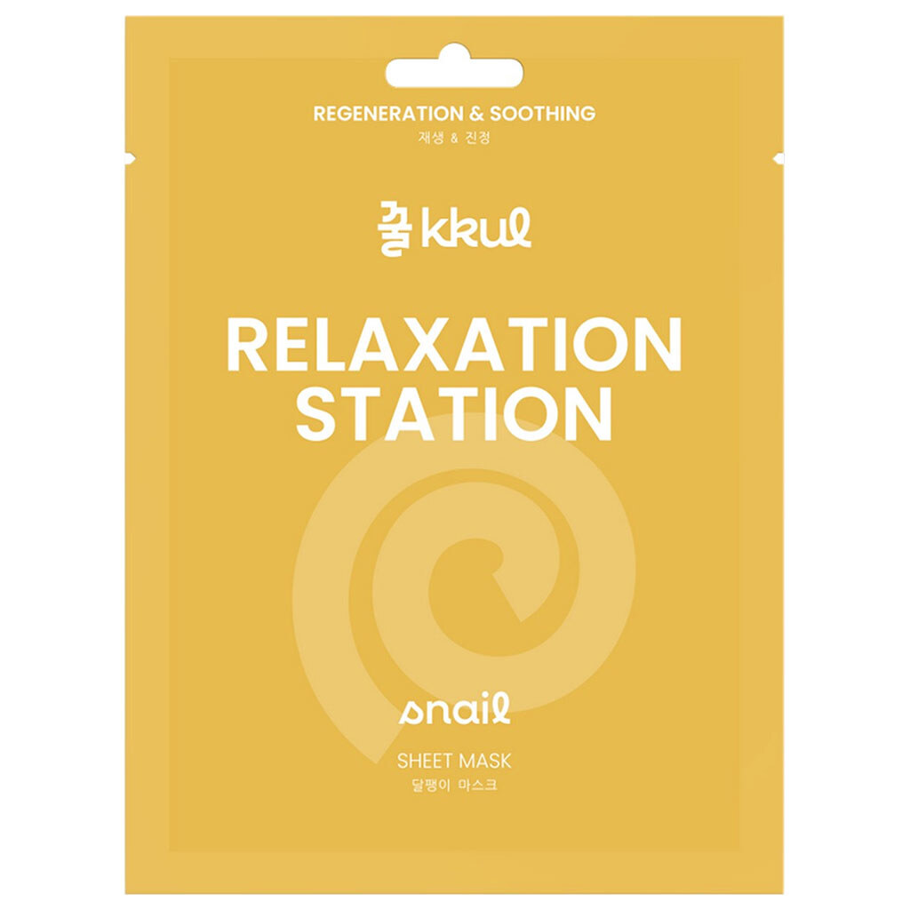 Маска для обличчя тканинна Kkul Relaxation Station з екстрактом фільтрату равлика, 25 мл - № 1 Маска для обличчя тканинна Kkul Relaxation Station з екстрактом фільтрату равлика, 25 мл - № 1