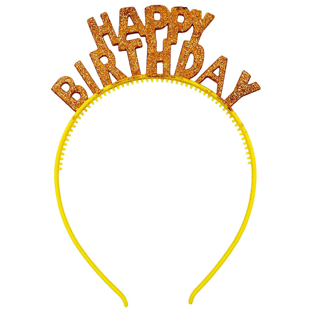 Обруч для волосся з блискітками "Happy Birthday" - № 1 Обруч для волосся з блискітками "Happy Birthday" - № 1