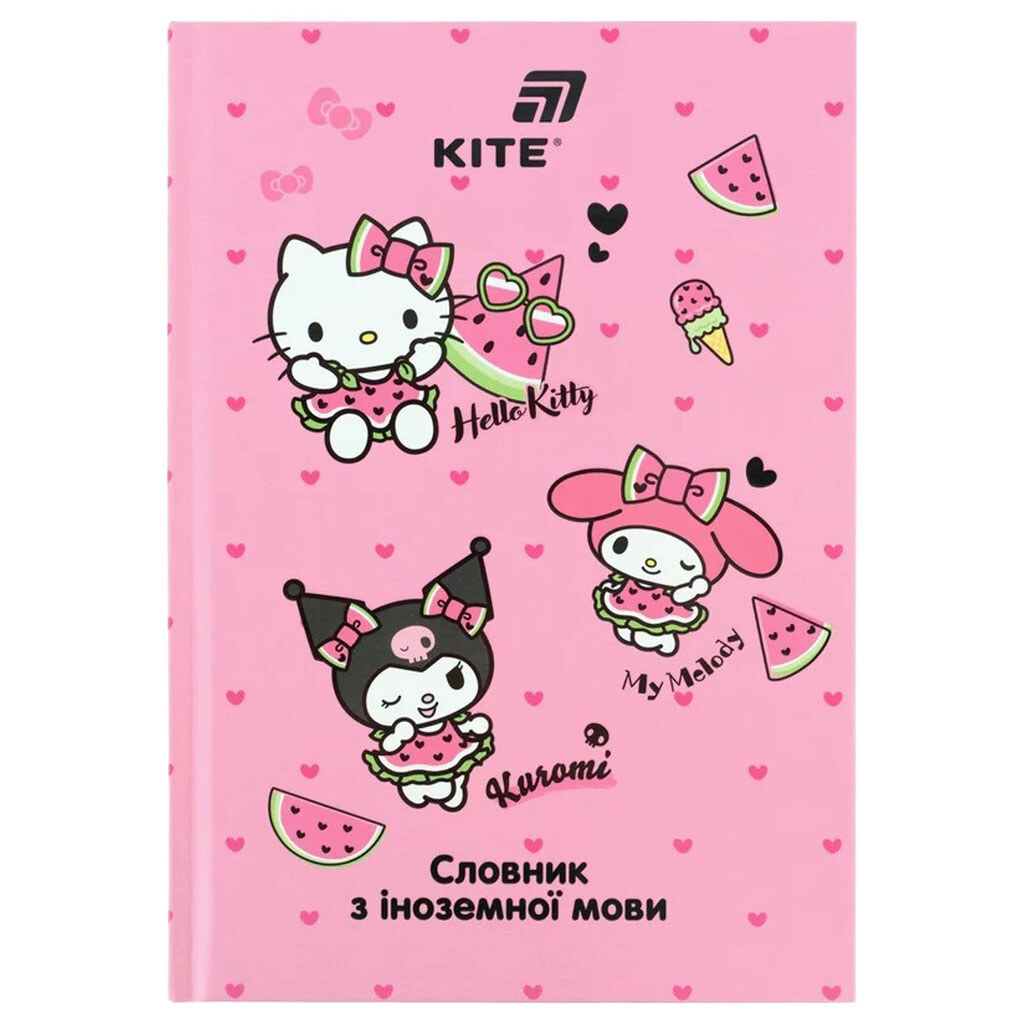 Словник для іноземної мови серія "Hello Kitty", 60 аркушів, Kite - № 1 Словник для іноземної мови серія "Hello Kitty", 60 аркушів, Kite - № 1