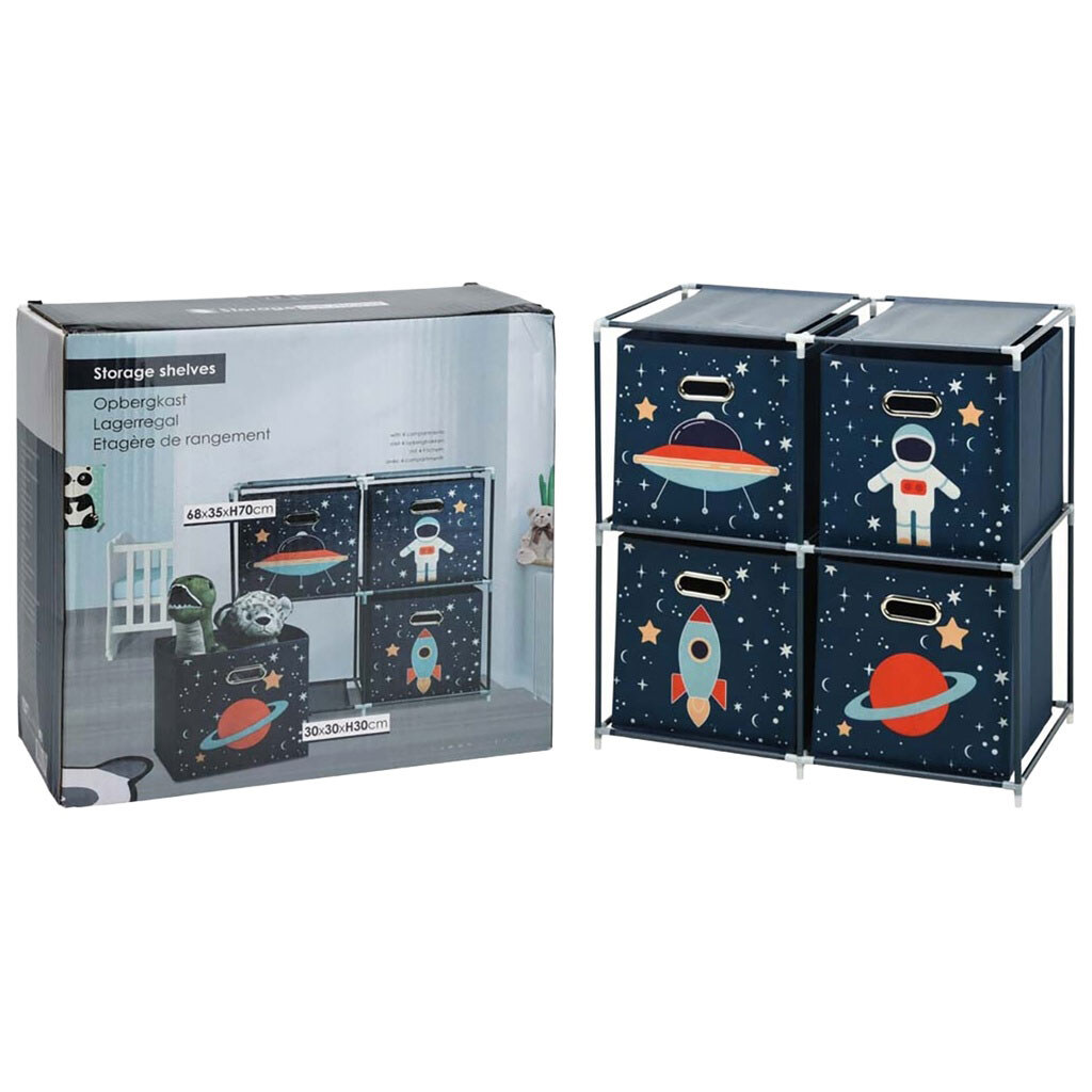 Стелаж для зберігання речей з органайзерами Storage Solutions, 4 шт. - № 2 Стелаж для зберігання речей з органайзерами Storage Solutions, 4 шт. - № 2