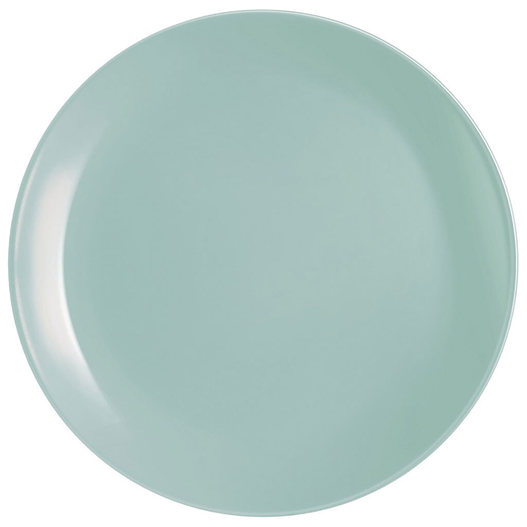 Тарілка обідня скляна LUMINARC Diwali Light Turquoise, d=25 см - № 1 Тарілка обідня скляна LUMINARC Diwali Light Turquoise, d=25 см - № 1