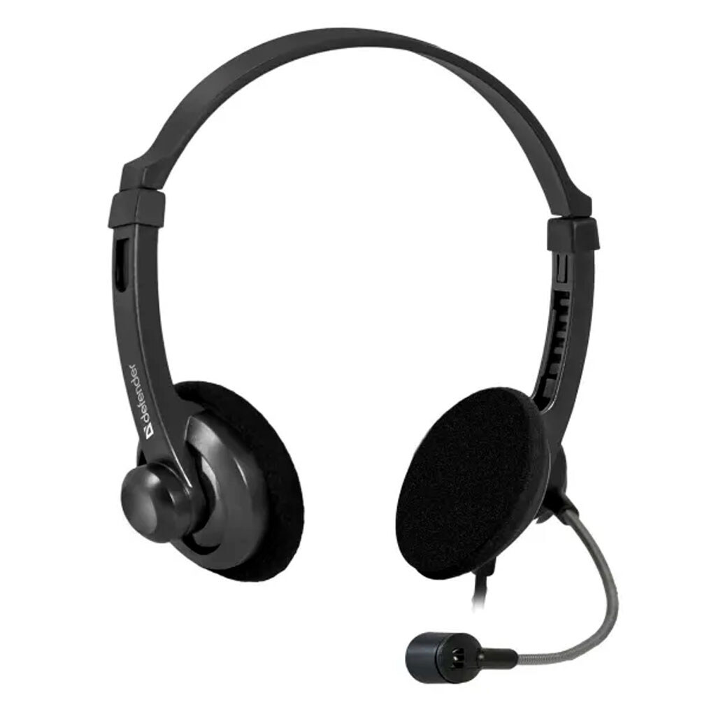 Наушники Defender Aura 104, С микрофоном, Черный - № 1 Наушники Defender Aura 104, С микрофоном, Черный - № 1