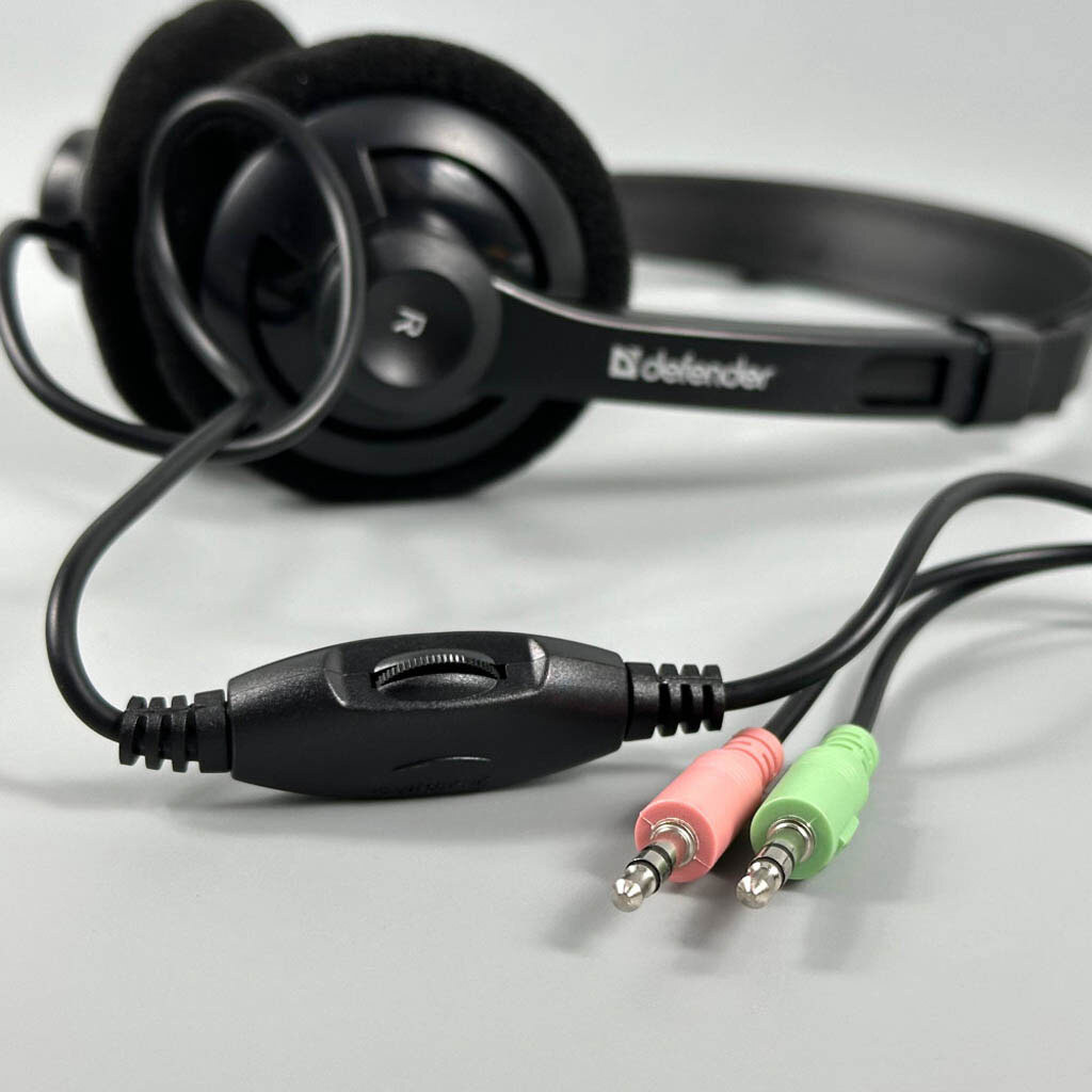Наушники Defender Aura 104, С микрофоном, Черный - № 5 Наушники Defender Aura 104, С микрофоном, Черный - № 5