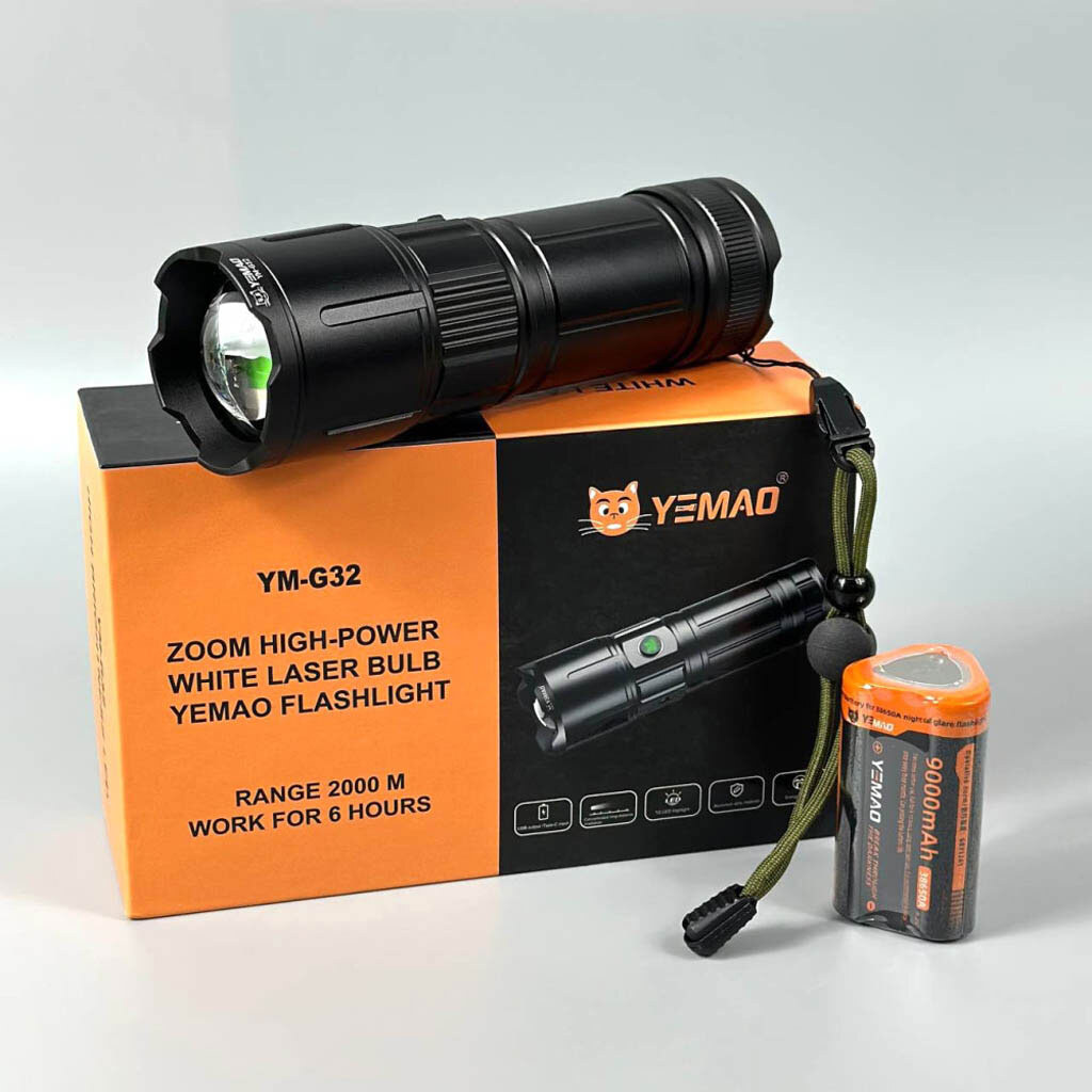 Фонарик Yemao YM-G32, Черный - № 7 Фонарик Yemao YM-G32, Черный - № 7