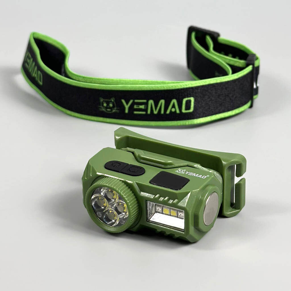 Налобный фонарь Yemao YM-T614, Зеленый - № 2 Налобный фонарь Yemao YM-T614, Зеленый - № 2