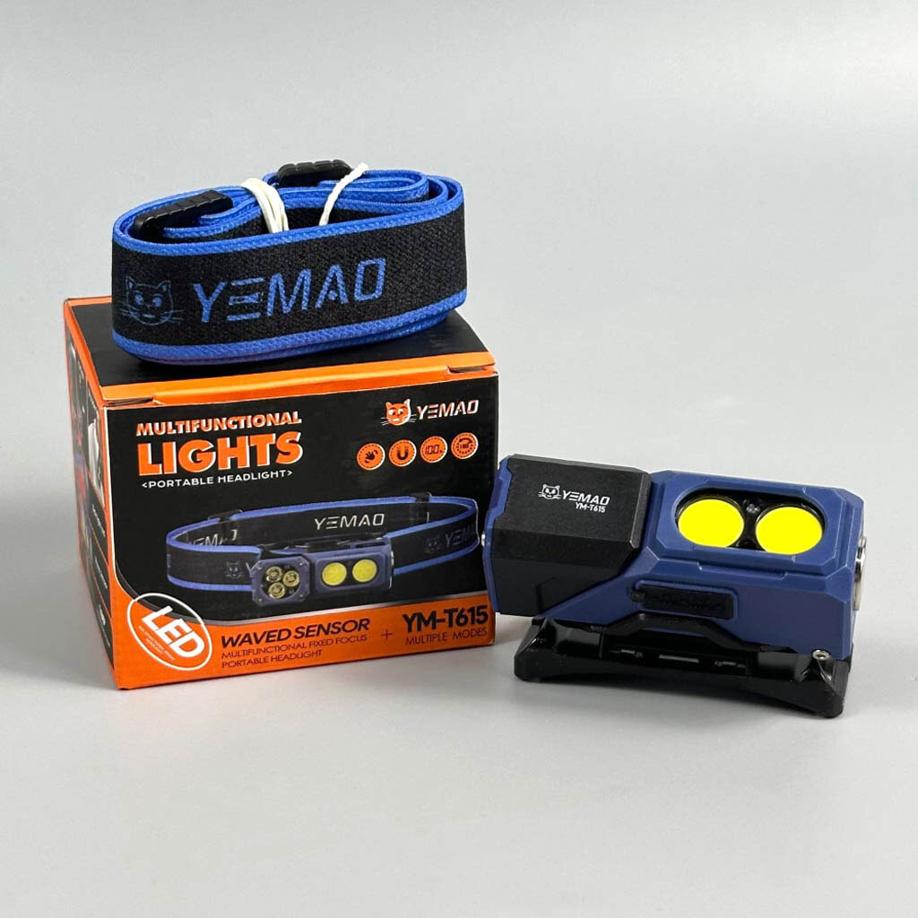 Налобный фонарь Yemao YM-T615, Синий - № 9 Налобный фонарь Yemao YM-T615, Синий - № 9