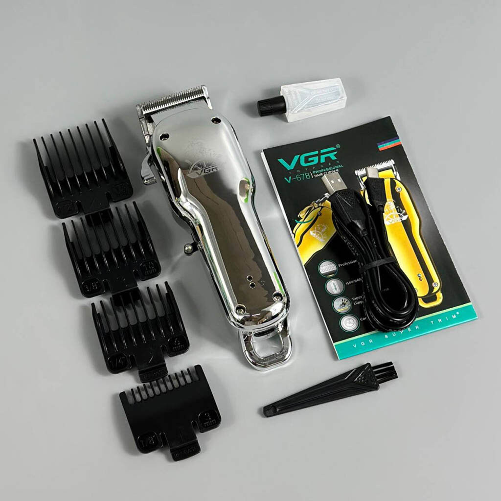 Машинка для стрижки VGR V-678, Серебряный - № 2 Машинка для стрижки VGR V-678, Серебряный - № 2