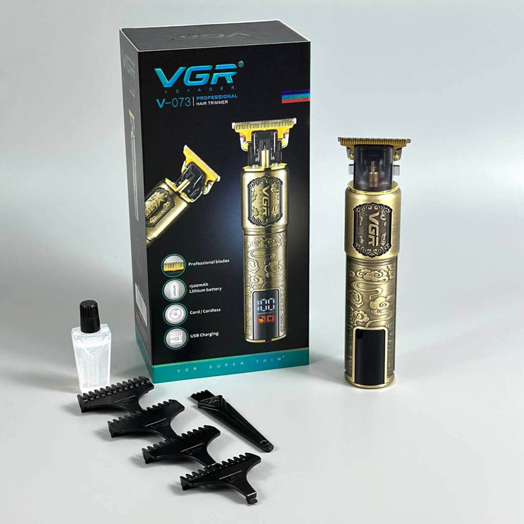 Машинка для стрижки VGR V-073, Золотий - № 5 Машинка для стрижки VGR V-073, Золотий - № 5