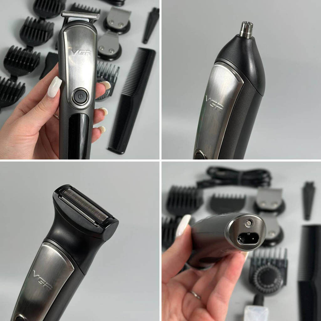 Машинка для стрижки VGR V-105, Серебряный - № 3 Машинка для стрижки VGR V-105, Серебряный - № 3