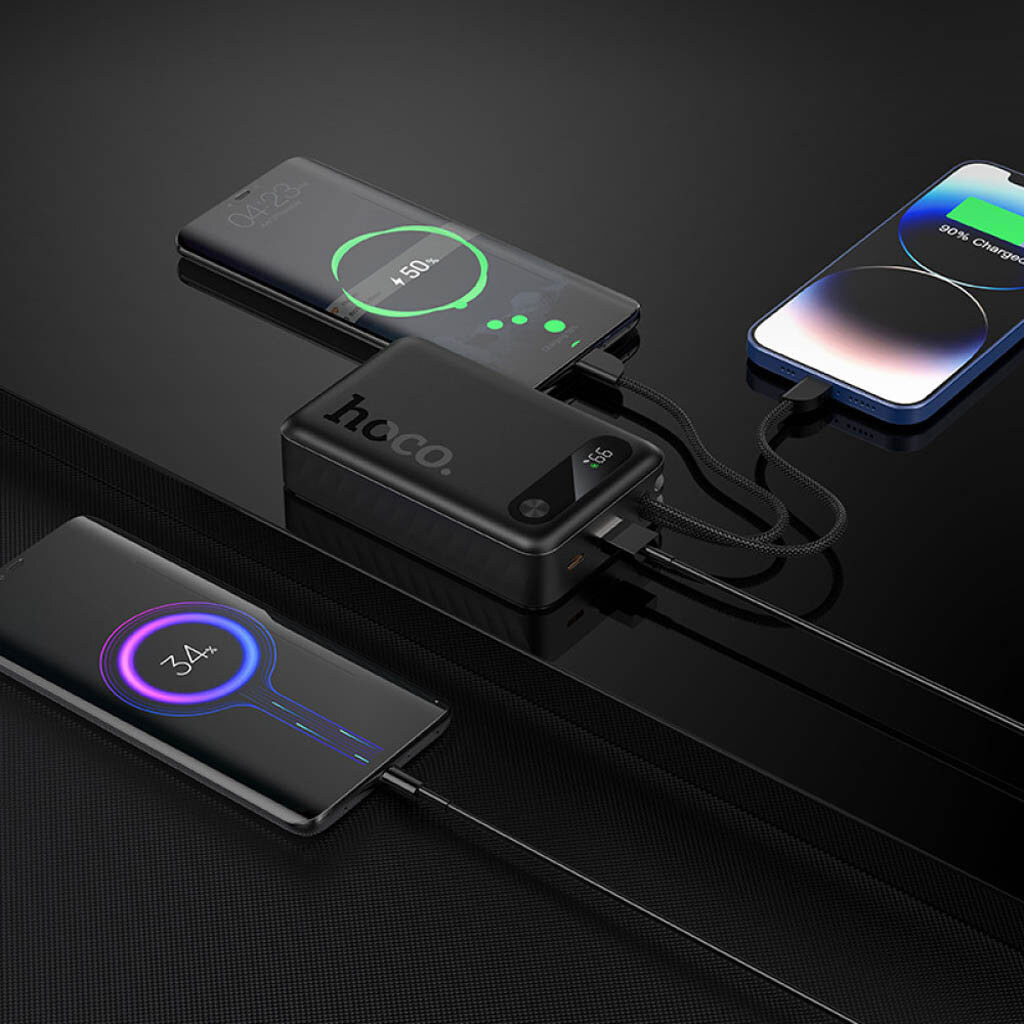 Портативная батарея (Power Bank) Hoco J171A Edge, 20000 mAh, Черный - № 5 Портативная батарея (Power Bank) Hoco J171A Edge, 20000 mAh, Черный - № 5
