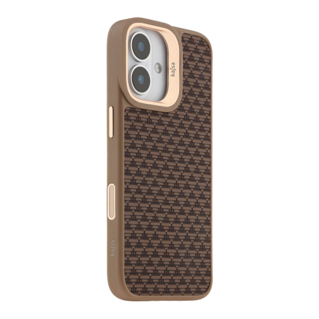 Чехол (накладка) Apple iPhone 17, Kajsa Pyramid Pattern, MagSafe, Черный - № 4 Чехол (накладка) Apple iPhone 17, Kajsa Pyramid Pattern, MagSafe, Черный - № 4